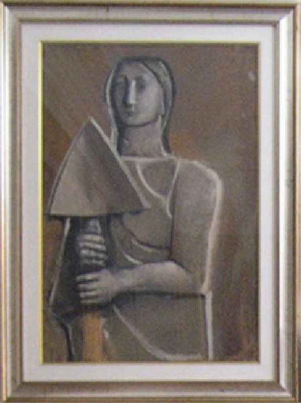47-Donna con vanga -Polo del Novecento-Casa Museo Boschi, Milano  